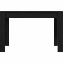 vidaXL Eettafel - Rechthoekige tafel - Zwart eiken - Bewerkt hout - 120x60x76 cm Outlet