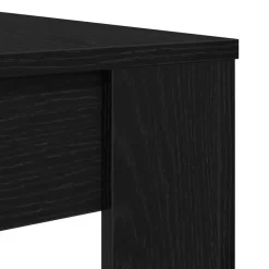vidaXL Eettafel - Rechthoekige tafel - Zwart eiken - Bewerkt hout - 120x60x76 cm Outlet