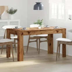 vidaXL Eettafel - Rechthoekige tafel - Oud hout - Bewerkt hout - 140x74.5x76 cm Discount