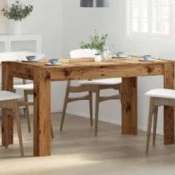 vidaXL Eettafel - Rechthoekige tafel - Oud hout - Bewerkt hout - 140x74.5x76 cm Discount