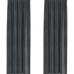 vidaXL Gordijnen - Verduisterend - Lichtgrijs - 140x245 cm - Fluweel - 2 Stuks Hot