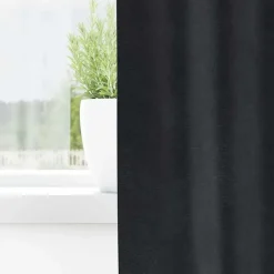 vidaXL Gordijnen - Verduisterend - Donkergrijs - 140x245 cm - Fluweel - 2 Stuks Sale