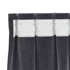 vidaXL Gordijnen - Verduisterend - Donkergrijs - 140x245 cm - Fluweel - 2 Stuks Sale