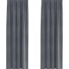 vidaXL Gordijnen - Verduisterend - Lichtgrijs - 140x260 cm - Fluweel - 2 Stuks New