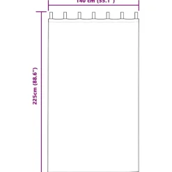 vidaXL Gordijnen met lussen - Verduisterend - Zwart Fluweel - 140x225 cm - 2 St. Sale