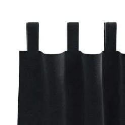 vidaXL Gordijnen met lussen - Verduisterend - Zwart Fluweel - 140x225 cm - 2 St. Sale