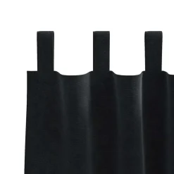 vidaXL Gordijnen met lussen - Verduisterend - Zwart Fluweel - 140x175 cm - 2 St. Discount