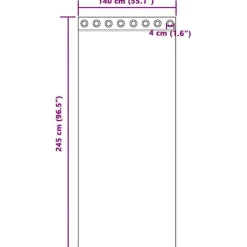 vidaXL Gordijnen met ringen - Verduisterend - Zwart Fluweel - 140x245 cm - 2 St. Best