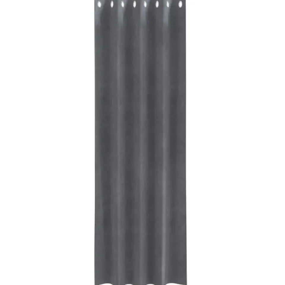 vidaXL Gordijnen met ringen - Lichtgrijs - 140x225 cm - Fluweel - 2 Stuks Outlet