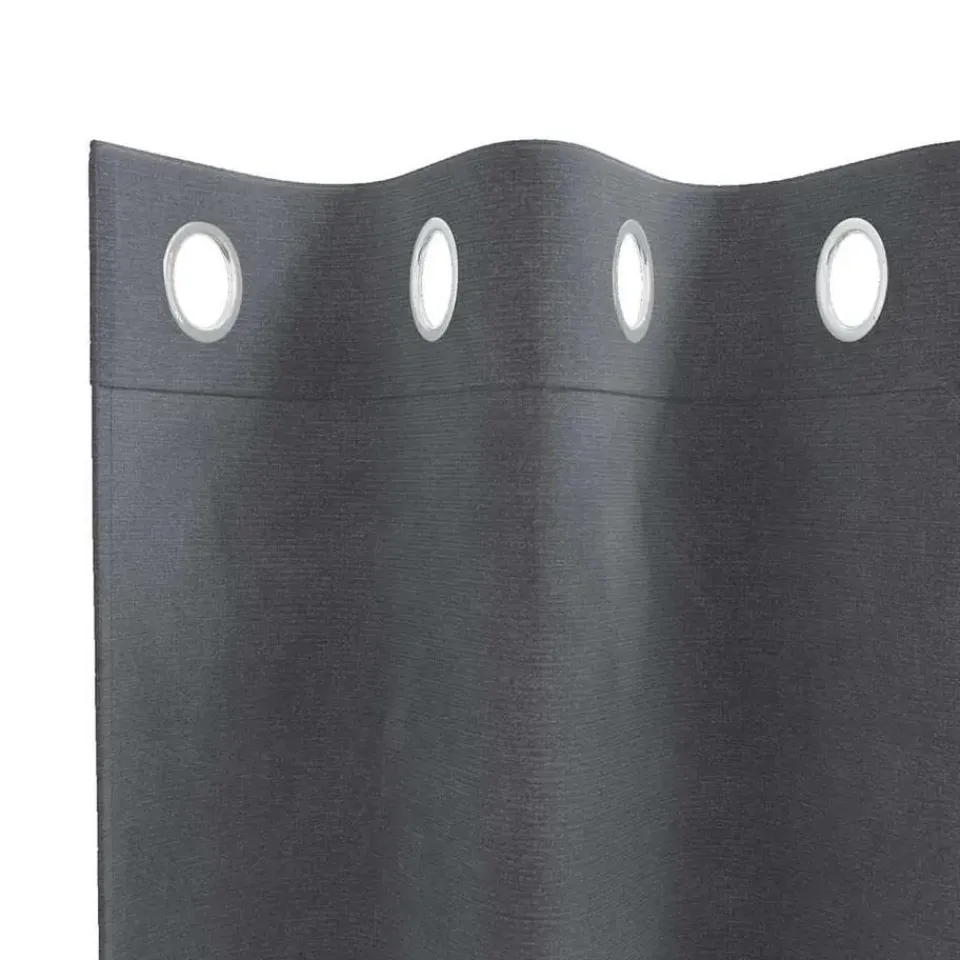 vidaXL Gordijnen met ringen - Lichtgrijs - 140x225 cm - Fluweel - 2 Stuks Outlet