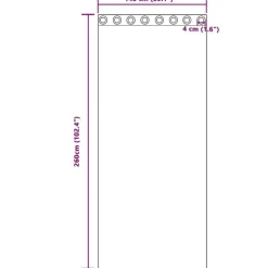 vidaXL Gordijnen met ringen - Donkerroze - 140x260 cm - Fluweel - 2 Stuks Outlet