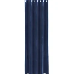 vidaXL Gordijnen met ringen - Donkerblauw - 140x225 cm - Fluweel - 2 Stuks Sale