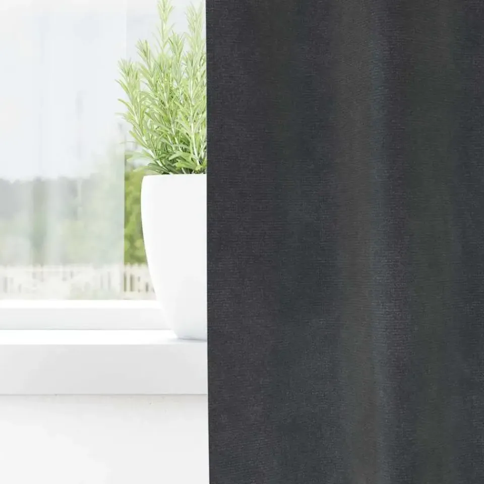 vidaXL Gordijnen met ringen - Lichtgrijs - 140x140 cm - Fluweel - 2 Stuks Online