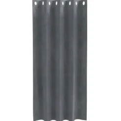 vidaXL Gordijnen met ringen - Lichtgrijs - 140x175 cm - Fluweel - 2 Stuks Clearance