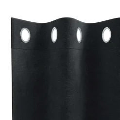 vidaXL Gordijnen met ringen - Verduisterend - Zwart Fluweel - 140x240 cm - 2 St. Outlet