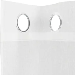 vidaXL Gordijnen van voile met ringen - Wit - 140x260 cm - Stof - 2 Stuks Best
