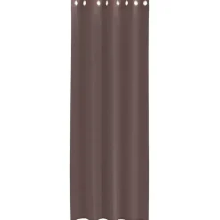 vidaXL Gordijnen van voile met ringen - Bruin - 140x260 cm - Stof - 2 Stuks New