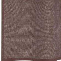 vidaXL Gordijnen van voile met ringen - Bruin - 140x260 cm - Stof - 2 Stuks New