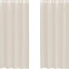 vidaXL Gordijnen van voile met ringen - Crème - 140x225 cm - Stof - 2 Stuks Online