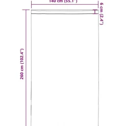vidaXL Gordijnen van voile met roedezakken - Bruin - 140x260 cm - Stof - 2 Stuks Outlet