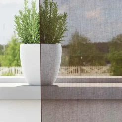 vidaXL Gordijnen van voile met roedezakken - Bruin - 140x260 cm - Stof - 2 Stuks Outlet