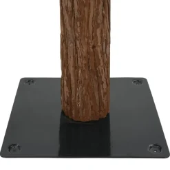 vidaXL Kerstboom met echt hout en dennenappels smal 210 cm PVC groen New