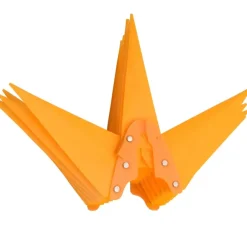 vidaXL Kerstlampen met LED's 3 st inklapbaar 100 cm geel New