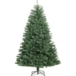 vidaXL Kunstkerstboom met scharnieren met standaard 120 cm groen Clearance