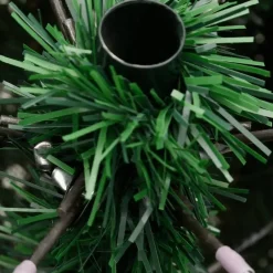 vidaXL Kunstkerstboom met scharnieren met standaard 120 cm groen Clearance