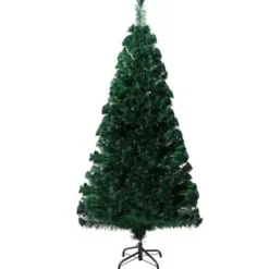 vidaXL Kunstkerstboom met standaard 120 cm glasvezel groen Hot