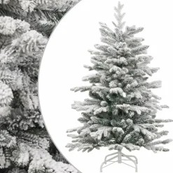vidaXL Kunstkerstboom met scharnieren en sneeuw 150 cm New