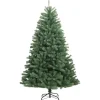 vidaXL Kunstkerstboom met scharnieren en standaard 210 cm groen Sale