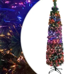 vidaXL Kunstkerstboom met standaard smal 150 cm glasvezel Best