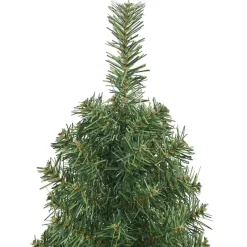 vidaXL Kunstkerstboom met standaard smal 120 cm PVC groen Clearance