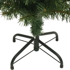 vidaXL Kunstkerstboom met standaard smal 120 cm PVC groen Clearance