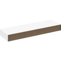 vidaXL Wandschap - met lade - zwevend - MDF - wit Discount