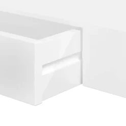 vidaXL Wandschap - met lade - zwevend - MDF - wit Discount