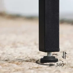 Vasagle Vierkante ontbijtbartafel met zwaar stalen frame, 60x60x90cm New