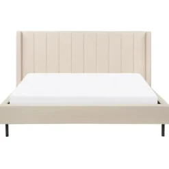 Beliani VILETTE - Tweepersoonsbed - Beige - 180 x 200 cm - Bouclé Discount