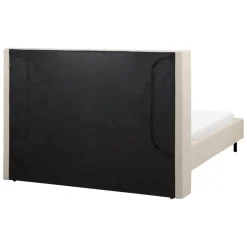 Beliani VILETTE - Tweepersoonsbed - Beige - 140 x 200 cm - Bouclé