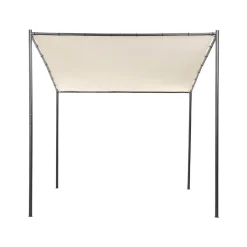 Beliani VIMINO - Tuinpaviljoen - Beige - Staal Clearance