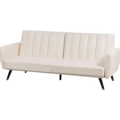 Beliani VIMMERBY - Slaapbank - Lichtbeige - Polyester Hot