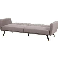 Beliani VIMMERBY - Slaapbank - Lichtbruin - Polyester Discount