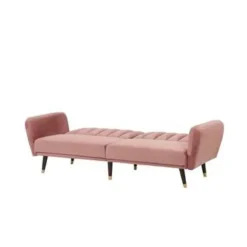 Beliani VIMMERBY - Slaapbank - Roze - Fluweel New