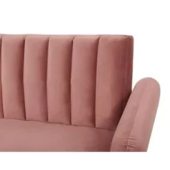 Beliani VIMMERBY - Slaapbank - Roze - Fluweel New