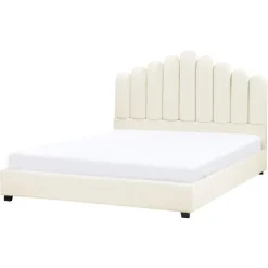 Beliani VINCENNES - Bed - Gebroken wit - 140 x 200 cm - Fluweel Best