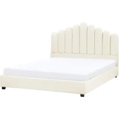 Beliani VINCENNES - Bed - Gebroken wit - 140 x 200 cm - Fluweel Best