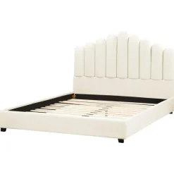 Beliani VINCENNES - Bed - Gebroken wit - 140 x 200 cm - Fluweel Best
