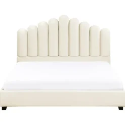 Beliani VINCENNES - Bed - Gebroken wit - 140 x 200 cm - Fluweel Best