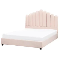 Beliani VINCENNES - Bed - Pastelroze - 140 x 200 cm - Fluweel Best